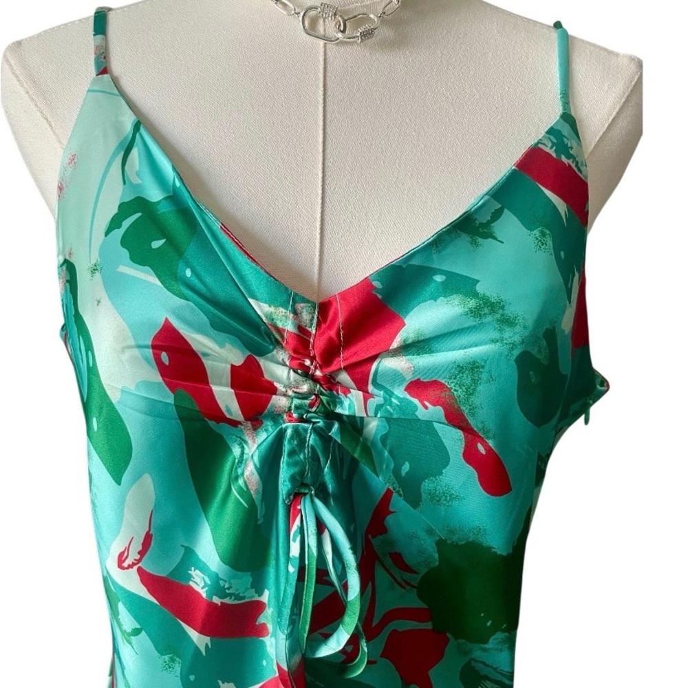 💚 Easel Satin Floral Slip Dress – sizes M, L NWT - Picture 4 of 14